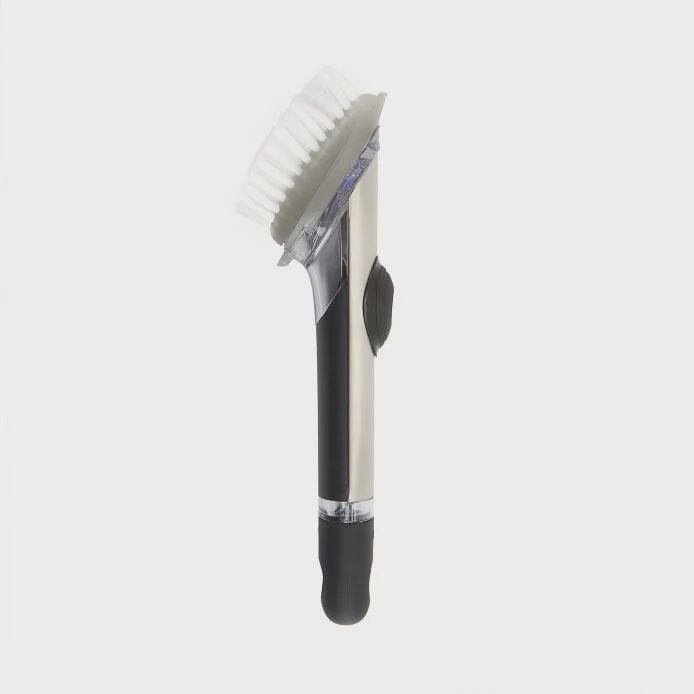 Steel Soap Dispensing Dish Brush