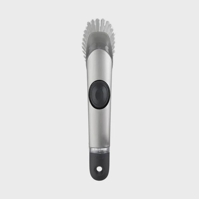 Steel Soap Dispensing Dish Brush