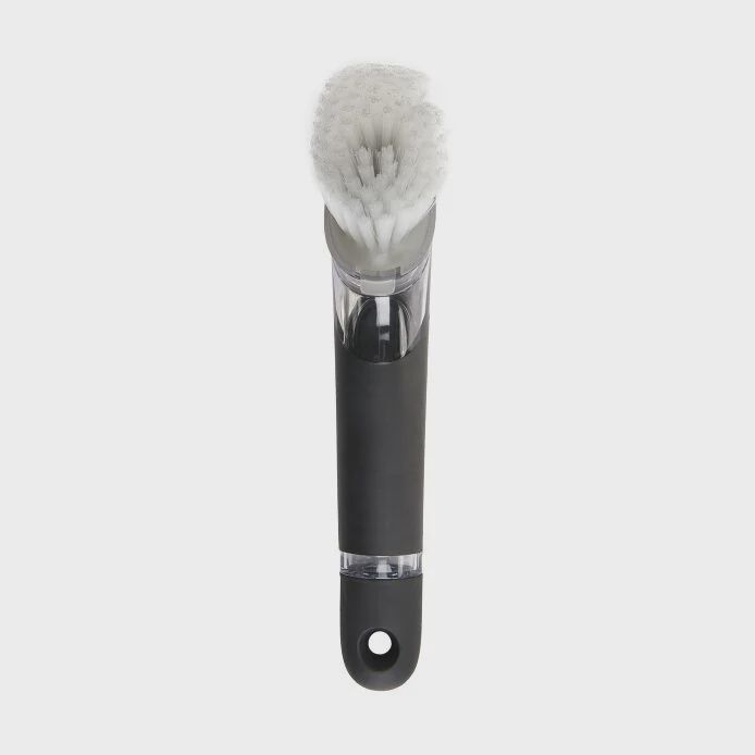Steel Soap Dispensing Dish Brush