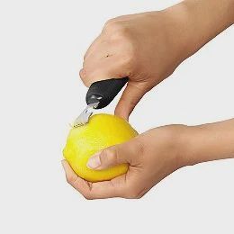 citrus zester with channel knife