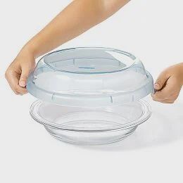 9" Glass Pie Plate with Lid