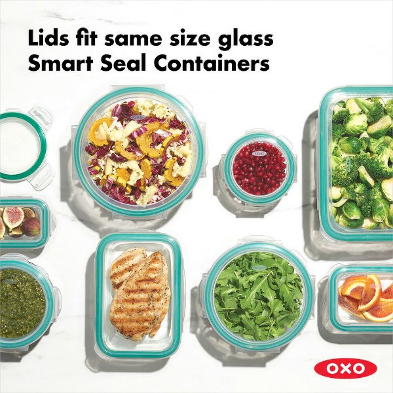 8-Piece Smart Seal Glass Round Container Set