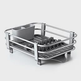 aluminum frame dish rack
