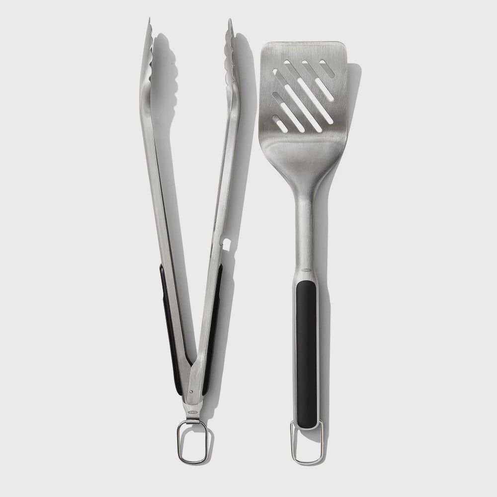 Grilling Tongs &amp; Turner Set