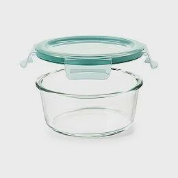 7 cup smart seal glass round container
