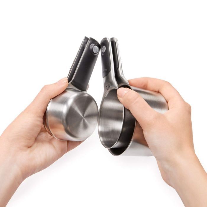 4 Piece Stainless Steel Measuring Cups Set