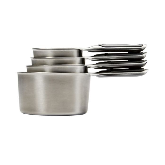 4 Piece Stainless Steel Measuring Cups Set