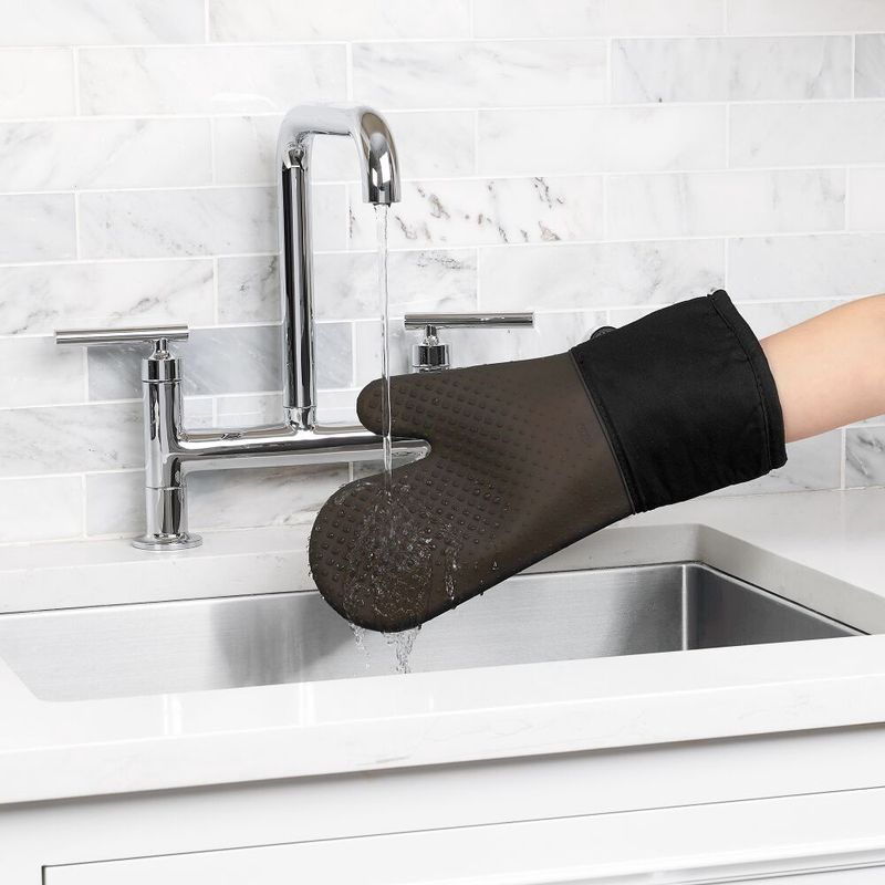 Silicone Oven Mitt - Black