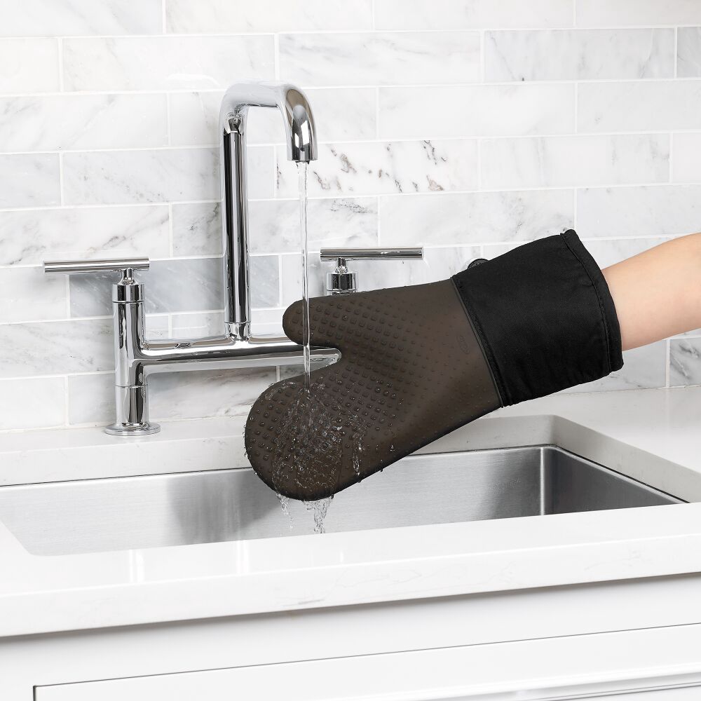 Silicone Oven Mitt - Black