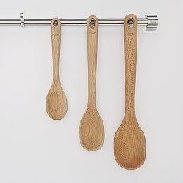 3-piece wooden spoon set