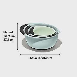 3-Piece Mixing Bowl Set (blue)