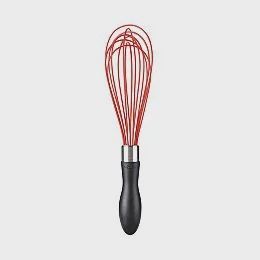 11" Silicone Balloon Whisk Red