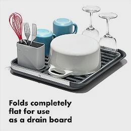 Aluminum Fold Flat Dish Rack