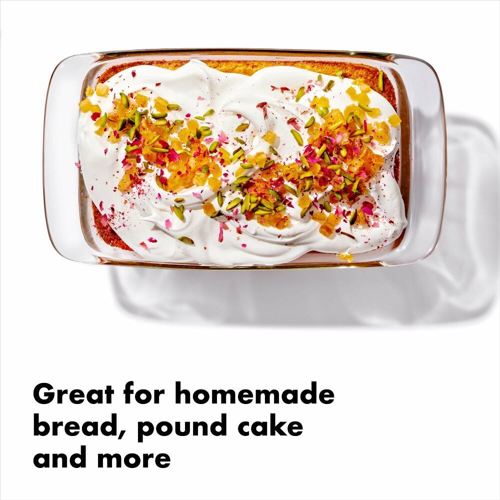 Glass Loaf Baking Dish with Lid (1.6 Qt)