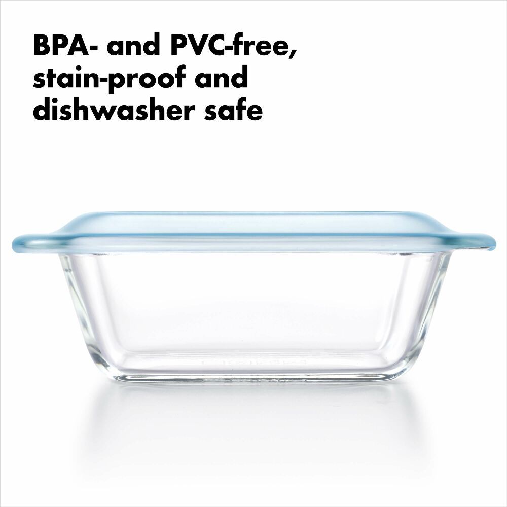 Glass Loaf Baking Dish with Lid (1.6 Qt)