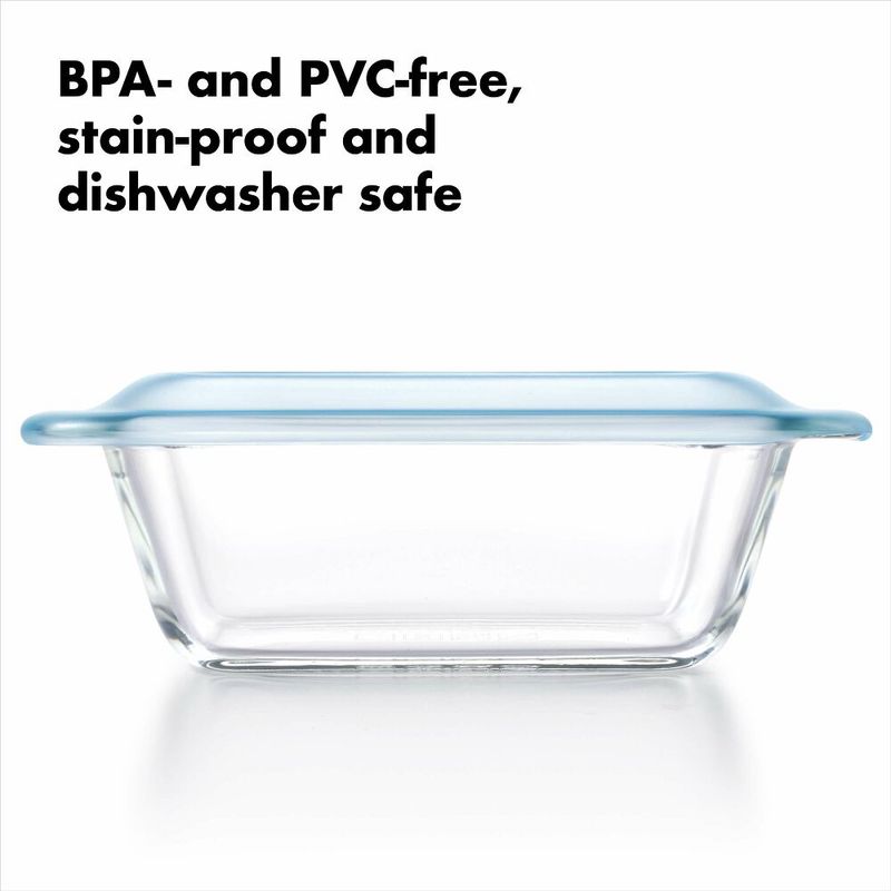 Glass Loaf Baking Dish with Lid (1.6 Qt)