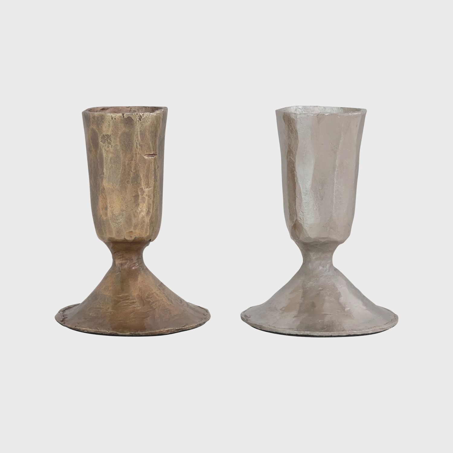 Metal Taper Candle Holder, 2 Finishes