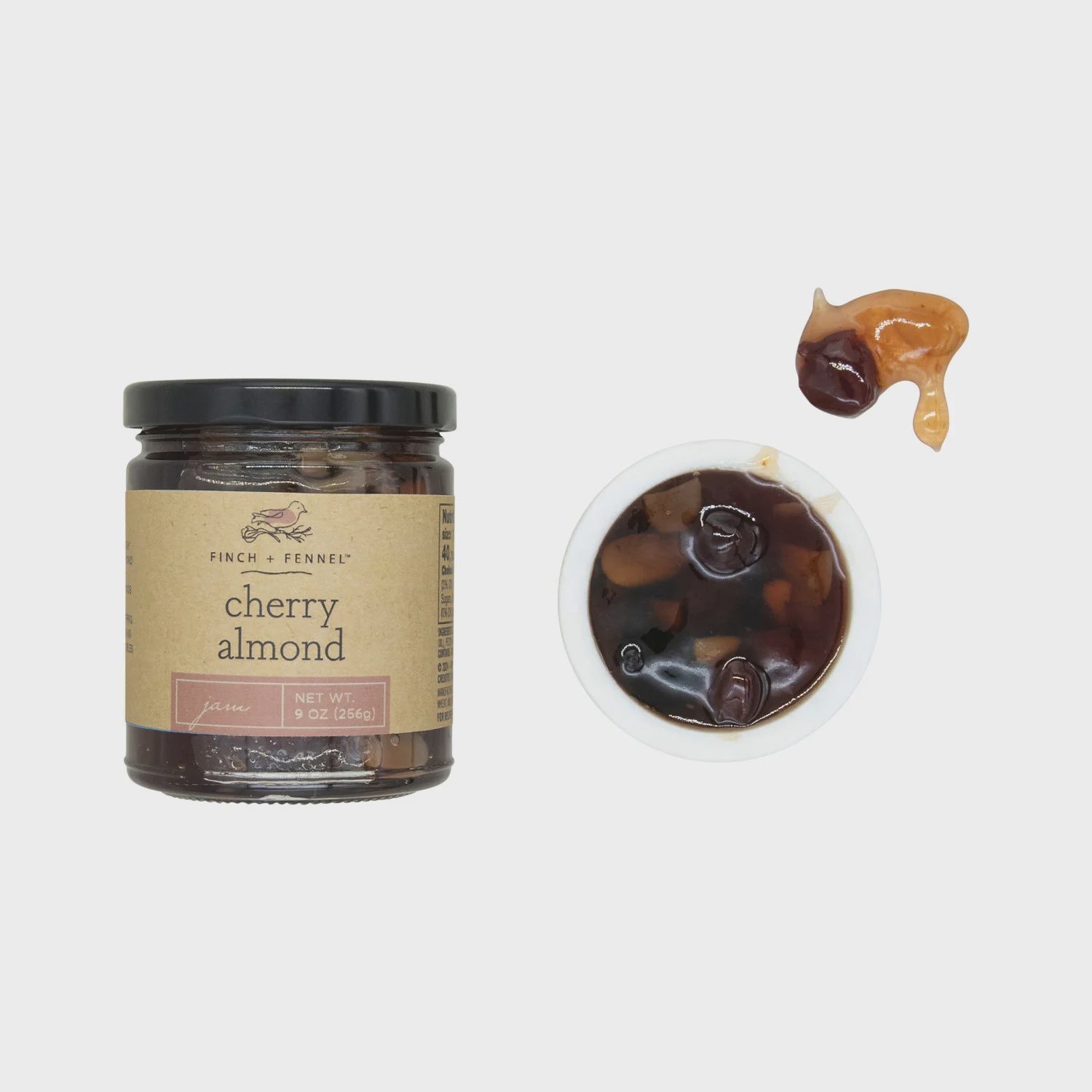 cherry almond jam