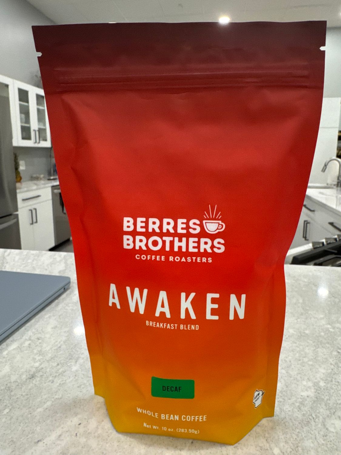 Awaken Breakfast Blend- Whole Bean or Ground, flavor: Decaf