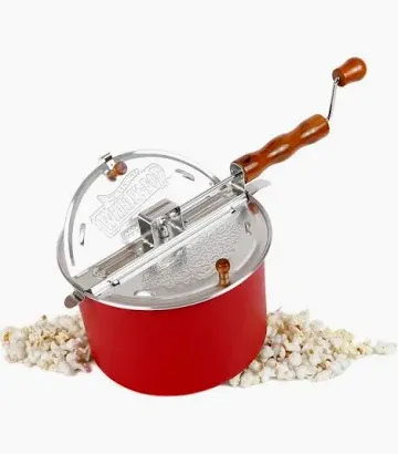 Whirley-Pop Popcorn Popper - Red - Metal Gear
