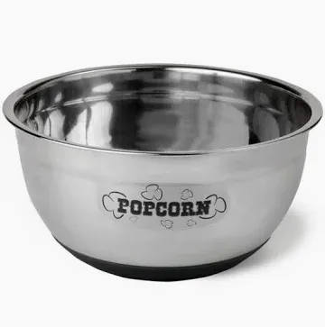 Stainless Steel Popcorn Bowl