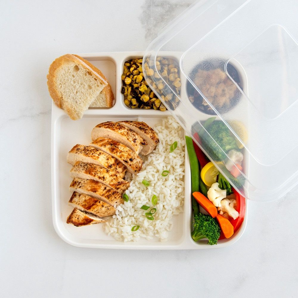 Meal Trays Set 4 W LID