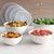 8 piece covered prep &amp; serve mixing bowl set - white