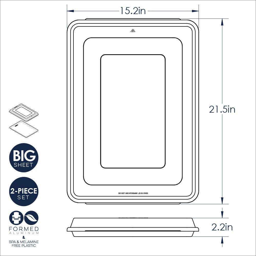 Naturals Big Sheet Pan with Lid