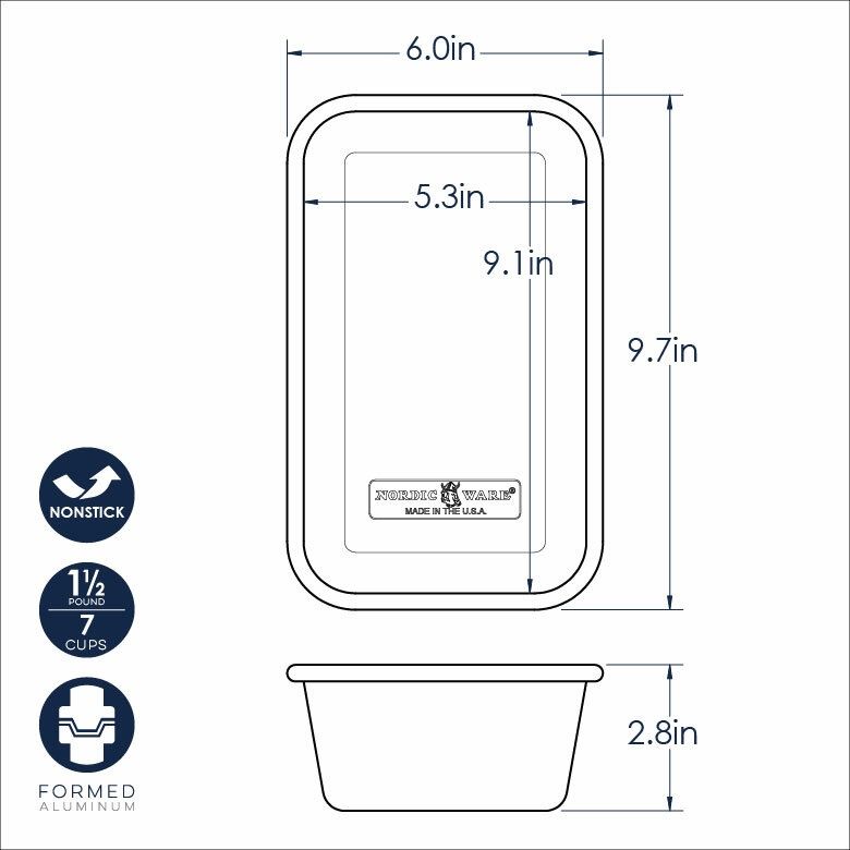 Nonstick 1.5# Loaf Pan
