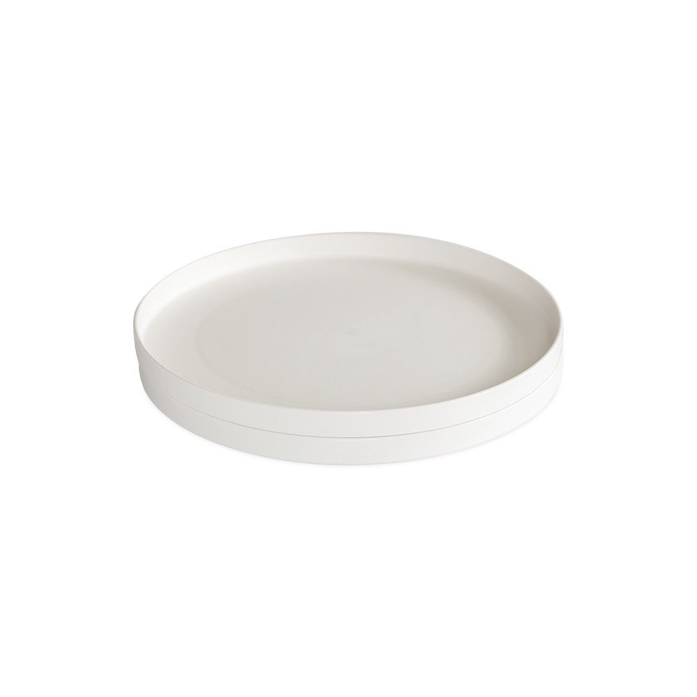 Dinnerware Set of 2 Plates- Glacier White 10in