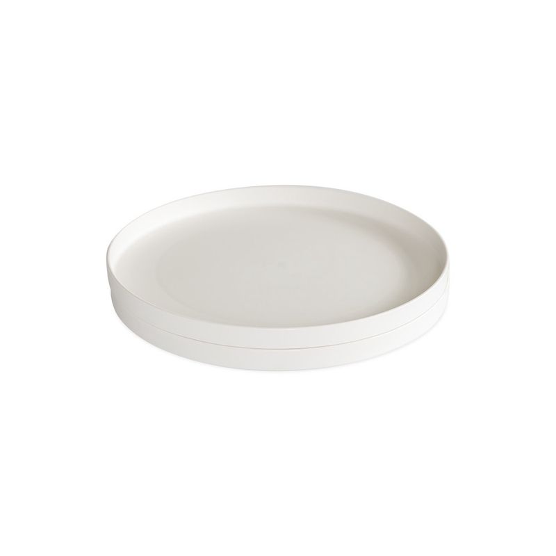 Dinnerware Set of 2 Plates- Glacier White 10in