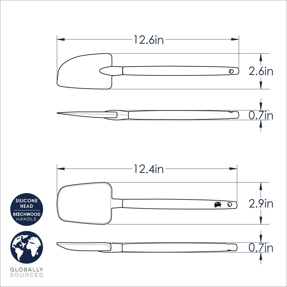 Spatula Set 2pc Large
