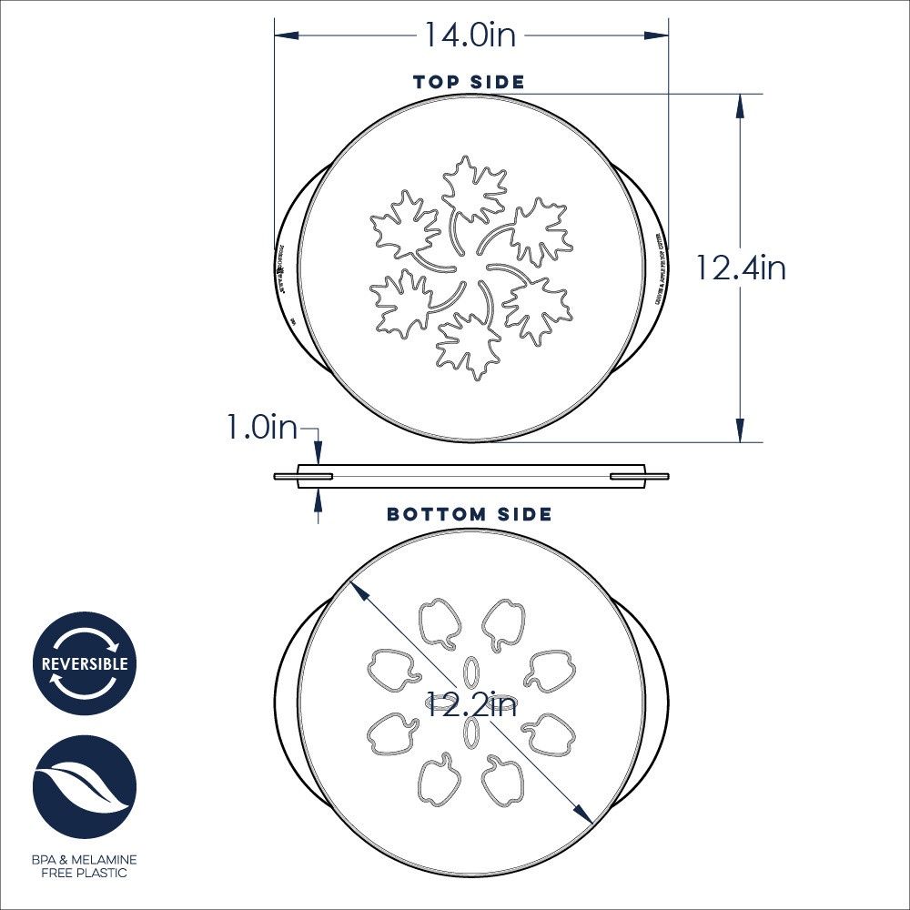 Pie Top Cutter Leaves/Apples