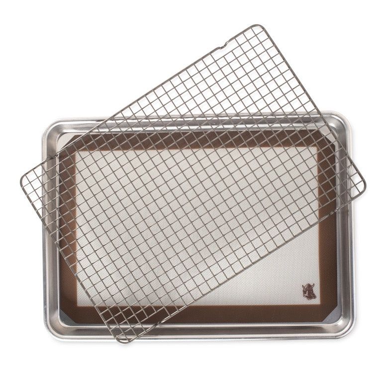 Naturals 3pc Cookie Baking Set (1/2, Rack, Mat)