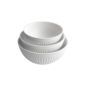 3PC Prep and Serve Mixing Bowl Set- Glacier White