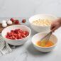 3PC Prep and Serve Mixing Bowl Set- Glacier White