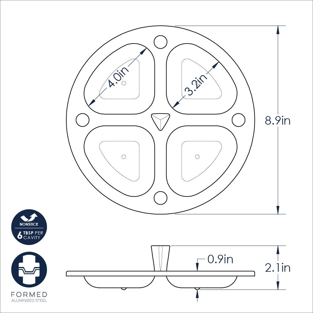 Nonstick Universal Egg Poacher Insert