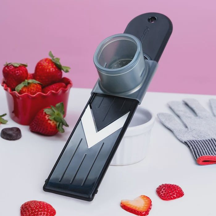 V-blade Mini Mandoline Slicer - black