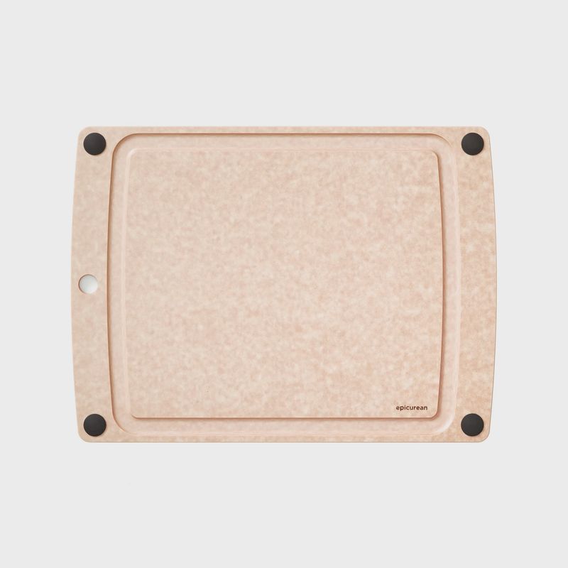 All-in-One Series- Natural/Black 17.5"x13" Cutting Board