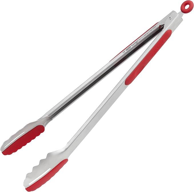 15” DUO Tongs- Pro-Series Red