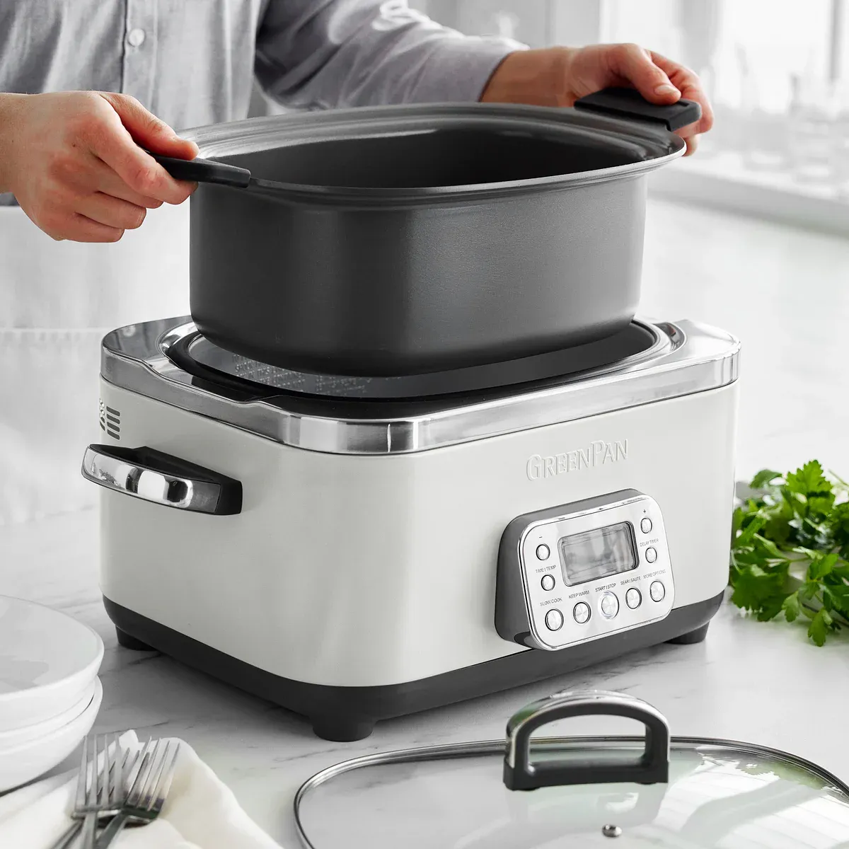 Elite 14 in 1 6 Qt Slow Cooker - Graphite