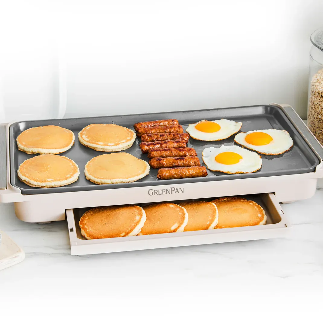Advanced Griddle with Warming Drawer - Clay