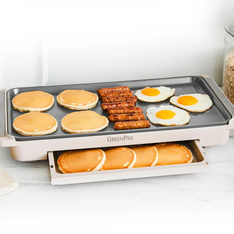 Advanced Griddle with Warming Drawer - Clay