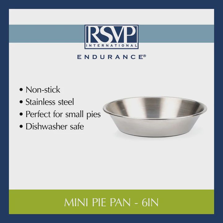 6" Stainless Steel Pie Pan