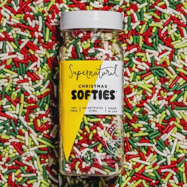 Dye-Free Christmas Softies Sprinkles 3oz
