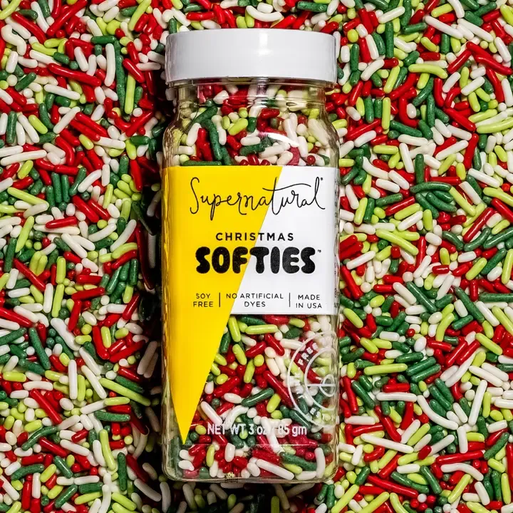 Dye-Free Christmas Softies Sprinkles 3oz