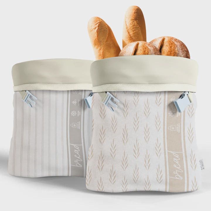 Reusable Beeswax Bread Bags - Set of 2