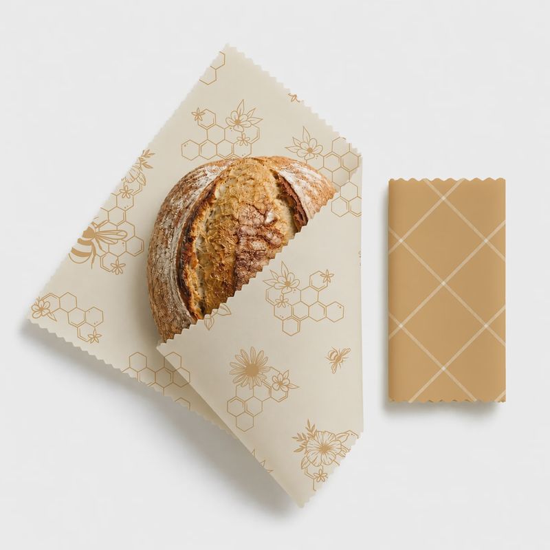 Reusable Beeswax Bread Wraps XL - Set of 2