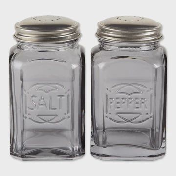 Retro Salt &amp; Pepper Shakers - Grey