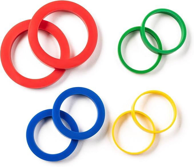 ROLLING PIN RINGS 8 piece set